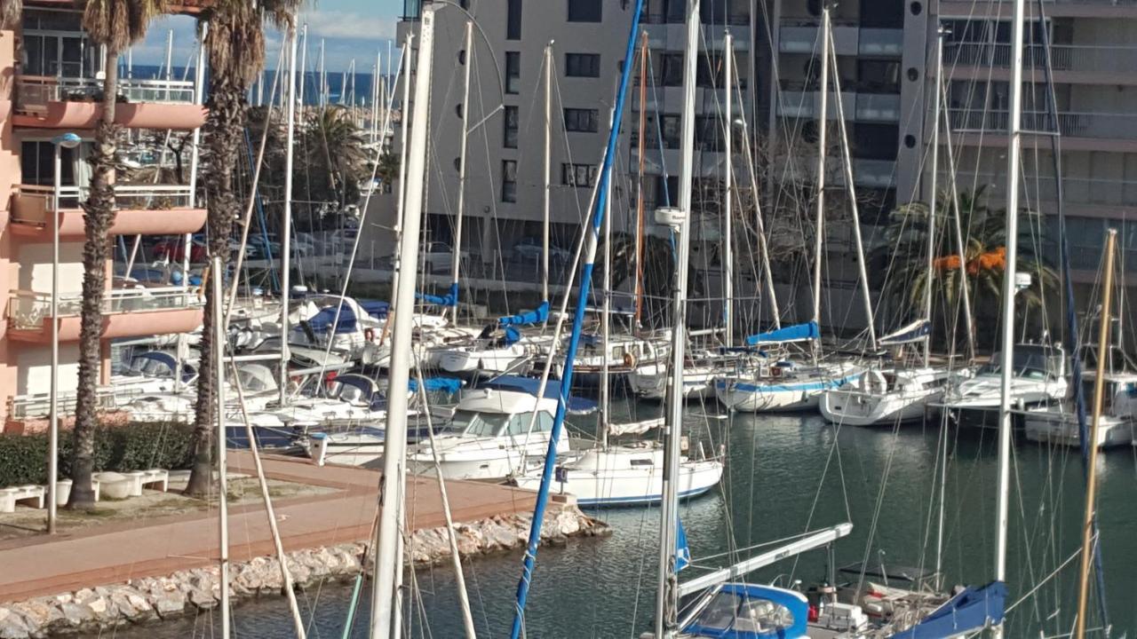 Appartement Beau T2 au calme avec parking sublime vue sur port à Canet-en-Roussillon Extérieur photo